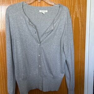 Banana Republic light grey cardigan